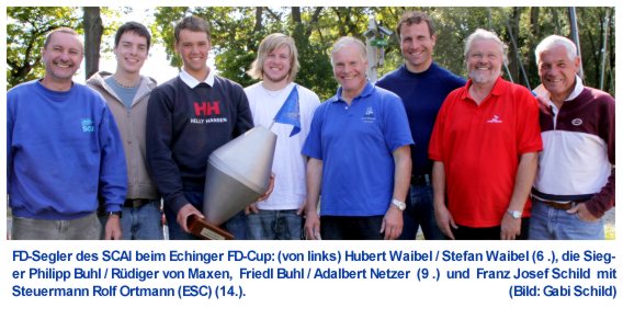 FD-Segler des SCAI beim Echinger FD-Cup